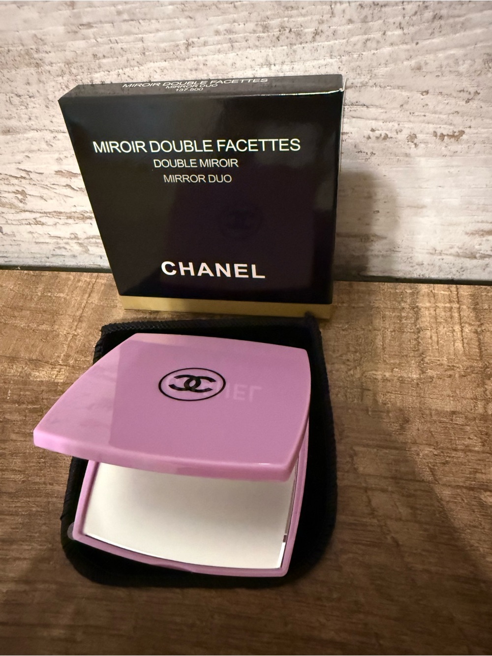 CHANEL beauty purple Compact Mirror double sided - Picture 3 of 4